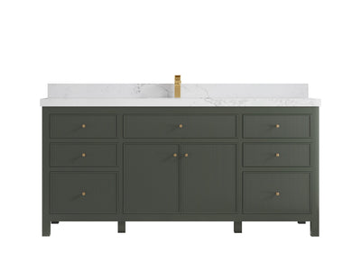 Sonoma 72 in W x 22 in D Free Standing Reeded Single Sink Bathroom Vanity - Willow Bath and Vanity