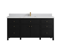 Sonoma 72 in W x 22 in D Free Standing Reeded Single Sink Bathroom Vanity - photo 21