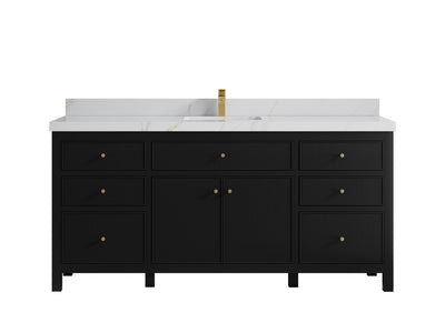 Sonoma 72 in W x 22 in D Free Standing Reeded Single Sink Bathroom Vanity - Willow Bath and Vanity
