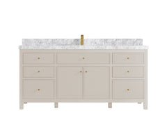 Sonoma 72 in W x 22 in D Free Standing Reeded Single Sink Bathroom Vanity - photo 14