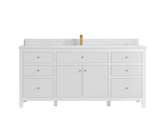 Sonoma 72 in W x 22 in D Free Standing Reeded Single Sink Bathroom Vanity - photo 27