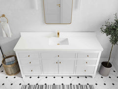 Sonoma 72 in W x 22 in D Free Standing Reeded Single Sink Bathroom Vanity - photo 34