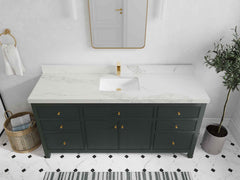 Sonoma 72 in W x 22 in D Free Standing Reeded Single Sink Bathroom Vanity - photo 16