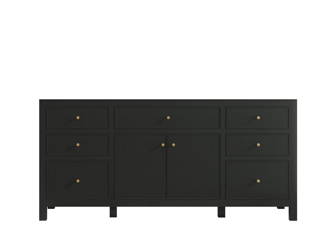 Sonoma 72 in W x 22 in D Free Standing Reeded Single Sink Bathroom Vanity - Willow Bath and Vanity