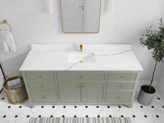 Sonoma 72 in W x 22 in D Free Standing Reeded Single Sink Bathroom Vanity - photo 23