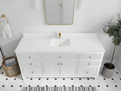 Sonoma 72 in W x 22 in D Free Standing Reeded Single Sink Bathroom Vanity - photo 26
