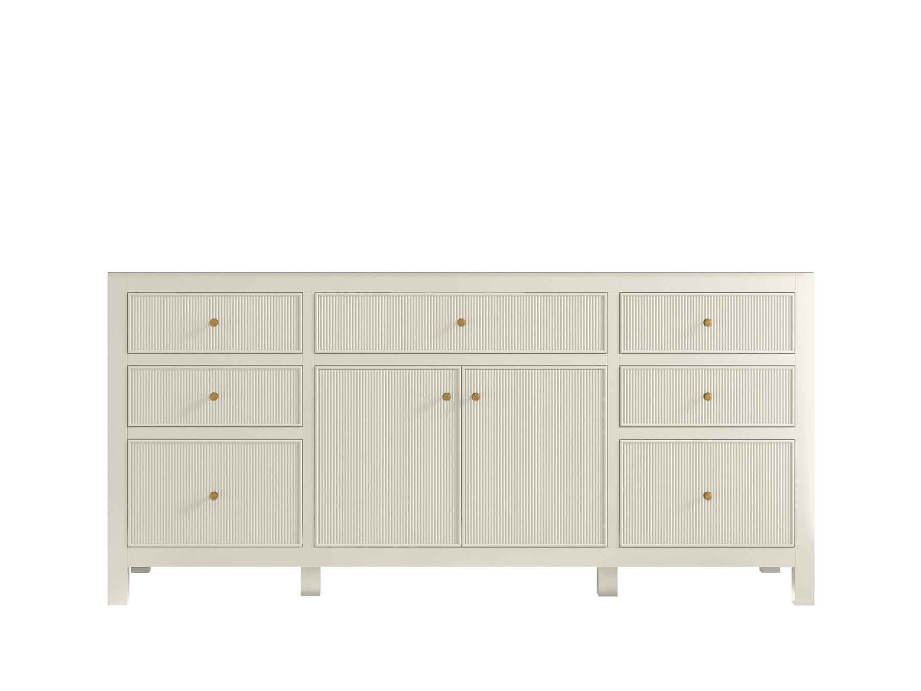 Sonoma 72 in W x 22 in D Free Standing Reeded Single Sink Bathroom Vanity - Willow Bath and Vanity