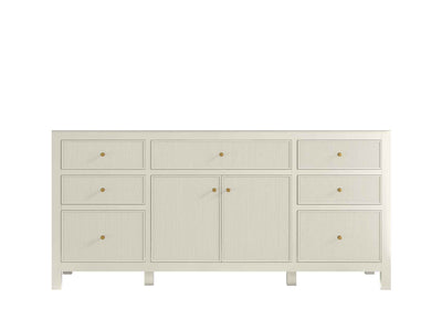 Sonoma 72 in W x 22 in D Free Standing Reeded Single Sink Bathroom Vanity - Willow Bath and Vanity