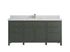 Sonoma 72 in W x 22 in D Free Standing Reeded Single Sink Bathroom Vanity - photo 13