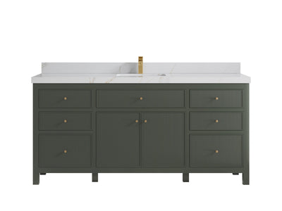 Sonoma 72 in W x 22 in D Free Standing Reeded Single Sink Bathroom Vanity - Willow Bath and Vanity