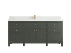 Sonoma 72 in W x 22 in D Free Standing Reeded Single Sink Bathroom Vanity - photo 25
