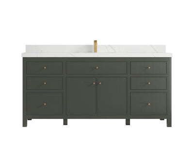 Sonoma 72 in W x 22 in D Free Standing Reeded Single Sink Bathroom Vanity - Willow Bath and Vanity