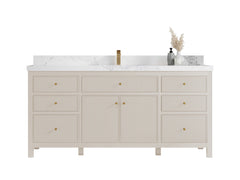 Sonoma 72 in W x 22 in D Free Standing Reeded Single Sink Bathroom Vanity - photo 1