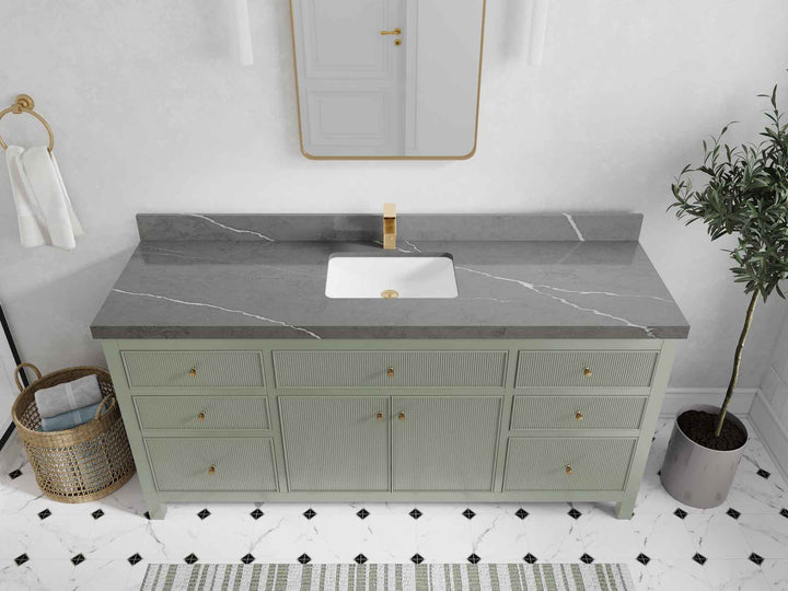 Sonoma 72 in W x 22 in D Free Standing Reeded Single Sink Bathroom Vanity - photo 33