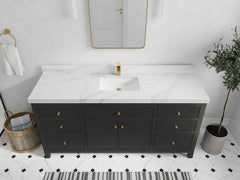 Sonoma 72 in W x 22 in D Free Standing Reeded Single Sink Bathroom Vanity - photo 12
