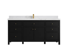 Sonoma 72 in W x 22 in D Free Standing Reeded Single Sink Bathroom Vanity - photo 19