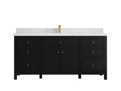 Sonoma 72 in W x 22 in D Free Standing Reeded Single Sink Bathroom Vanity - Willow Bath and Vanity