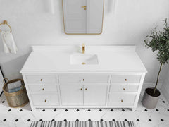 Sonoma 72 in W x 22 in D Free Standing Reeded Single Sink Bathroom Vanity - photo 28