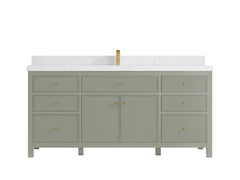 Sonoma 72 in W x 22 in D Free Standing Reeded Single Sink Bathroom Vanity - photo 30
