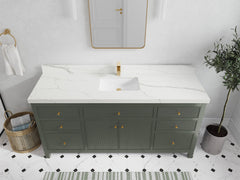Sonoma 72 in W x 22 in D Free Standing Reeded Single Sink Bathroom Vanity - photo 24