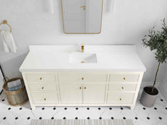 Sonoma 72 in W x 22 in D Free Standing Reeded Single Sink Bathroom Vanity - photo 21