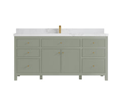 Sonoma 72 in W x 22 in D Free Standing Reeded Single Sink Bathroom Vanity - photo 20
