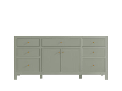 Sonoma 72 in W x 22 in D Free Standing Reeded Single Sink Bathroom Vanity - Willow Bath and Vanity