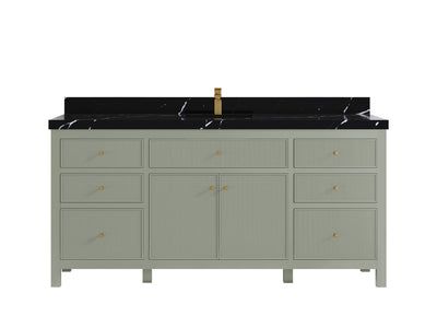 Sonoma 72 in W x 22 in D Free Standing Reeded Single Sink Bathroom Vanity - Willow Bath and Vanity