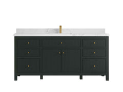 Sonoma 72 in W x 22 in D Free Standing Reeded Single Sink Bathroom Vanity - photo 1