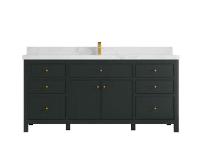 Sonoma 72 in W x 22 in D Free Standing Reeded Single Sink Bathroom Vanity - Willow Bath and Vanity