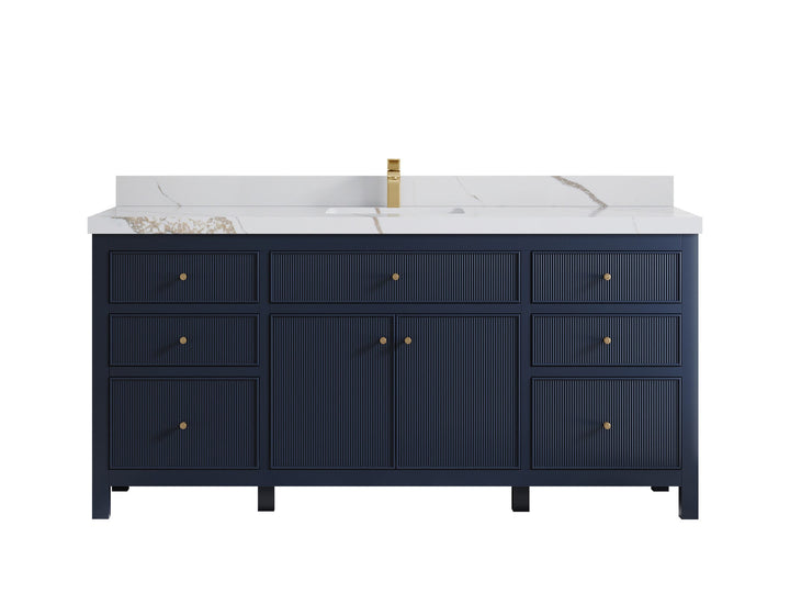 Sonoma 72 in W x 22 in D Free Standing Reeded Single Sink Bathroom Vanity - photo 18