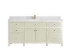 Sonoma 72 in W x 22 in D Free Standing Reeded Single Sink Bathroom Vanity - photo 1