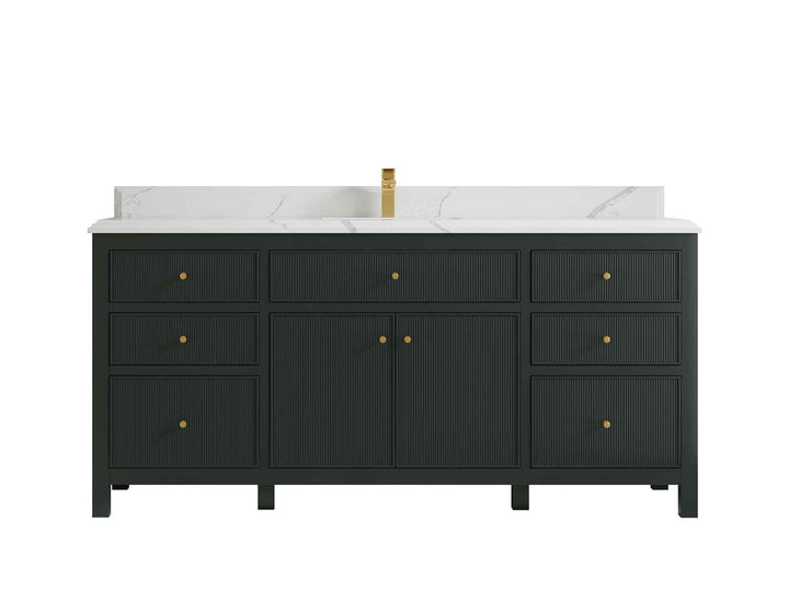 Sonoma 72 in W x 22 in D Free Standing Reeded Single Sink Bathroom Vanity - photo 21