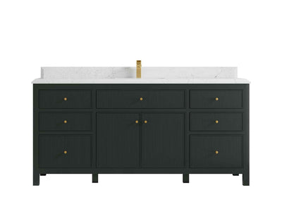 Sonoma 72 in W x 22 in D Free Standing Reeded Single Sink Bathroom Vanity - Willow Bath and Vanity