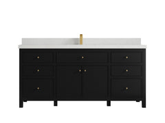 Sonoma 72 in W x 22 in D Free Standing Reeded Single Sink Bathroom Vanity - photo 11