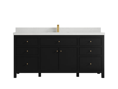 Sonoma 72 in W x 22 in D Free Standing Reeded Single Sink Bathroom Vanity - Willow Bath and Vanity