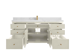 Sonoma 72 in W x 22 in D Free Standing Reeded Single Sink Bathroom Vanity - photo 2