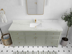 Sonoma 72 in W x 22 in D Free Standing Reeded Single Sink Bathroom Vanity - photo 19