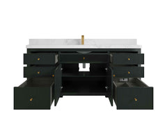 Sonoma 72 in W x 22 in D Free Standing Reeded Single Sink Bathroom Vanity - photo 2