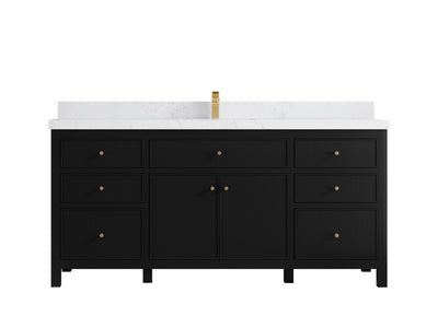 Sonoma 72 in W x 22 in D Free Standing Reeded Single Sink Bathroom Vanity - Willow Bath and Vanity