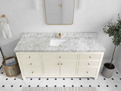 Sonoma 72 in W x 22 in D Free Standing Reeded Single Sink Bathroom Vanity - Willow Bath and Vanity