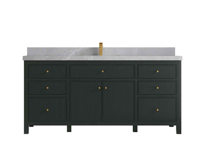 Sonoma 72 in W x 22 in D Free Standing Reeded Single Sink Bathroom Vanity - Willow Bath and Vanity