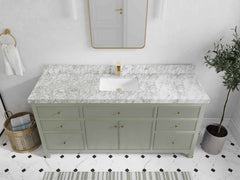 Sonoma 72 in W x 22 in D Free Standing Reeded Single Sink Bathroom Vanity - photo 9
