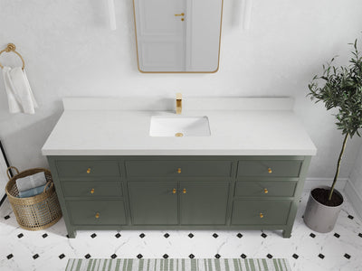Sonoma 72 in W x 22 in D Free Standing Reeded Single Sink Bathroom Vanity - Willow Bath and Vanity