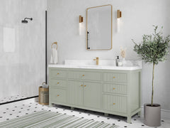 Sonoma 72 in W x 22 in D Free Standing Reeded Single Sink Bathroom Vanity - photo 2