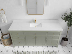 Sonoma 72 in W x 22 in D Free Standing Reeded Single Sink Bathroom Vanity - photo 11