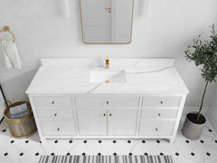 Sonoma 72 in W x 22 in D Free Standing Reeded Single Sink Bathroom Vanity - photo 24