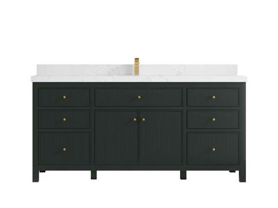 Sonoma 72 in W x 22 in D Free Standing Reeded Single Sink Bathroom Vanity - Willow Bath and Vanity