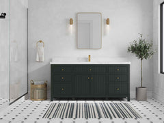 Sonoma 72 in W x 22 in D Free Standing Reeded Single Sink Bathroom Vanity - photo 3