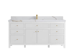 Sonoma 72 in W x 22 in D Free Standing Reeded Single Sink Bathroom Vanity - photo 17